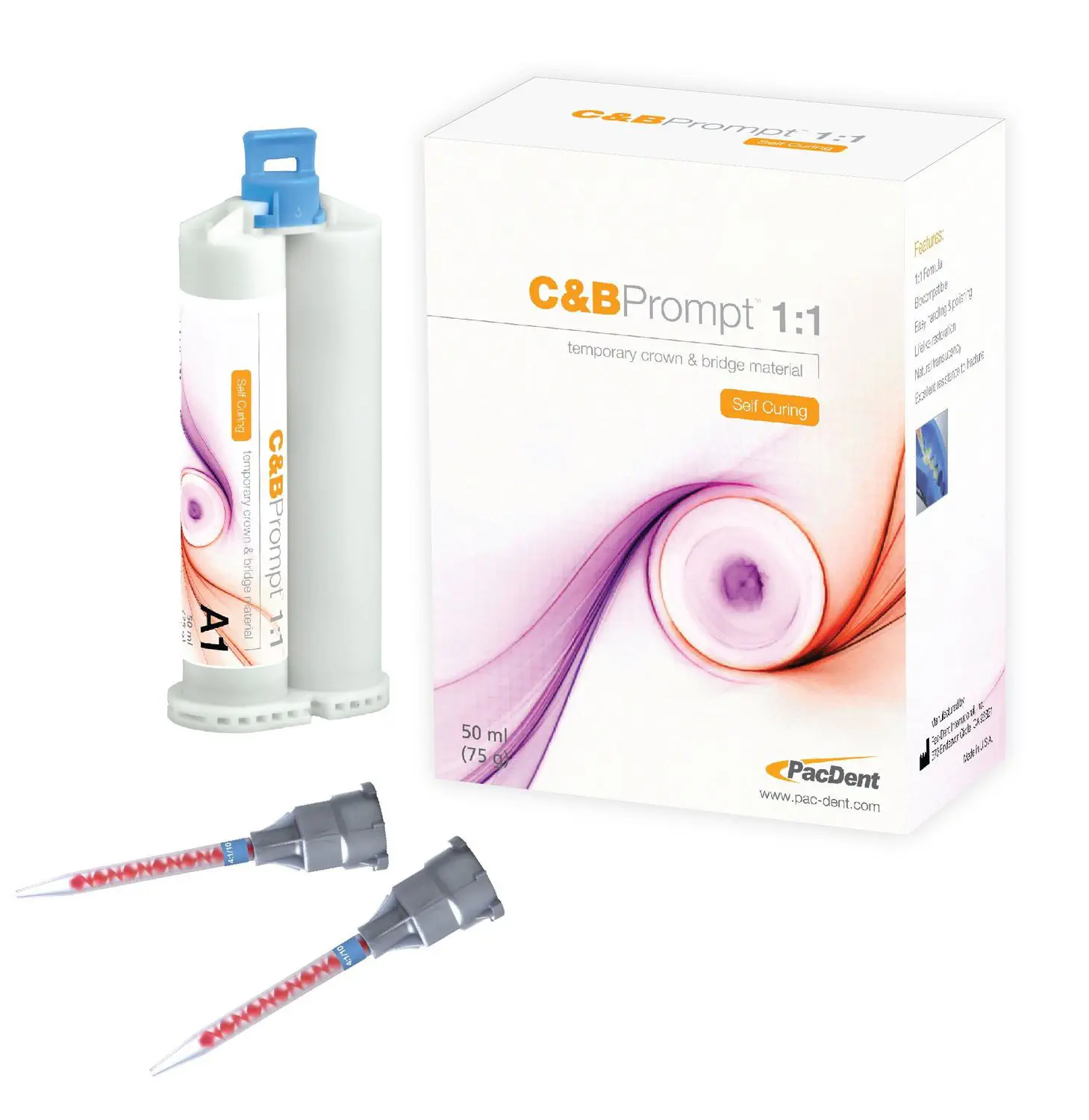 树脂牙科材料 C B Prompt Pac Dent 用于牙冠 用于牙桥 生物相容性