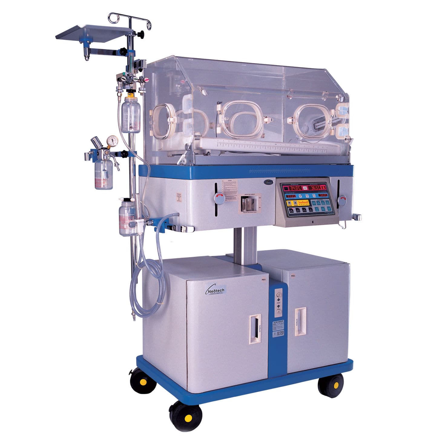 带滑轮保育箱3010h