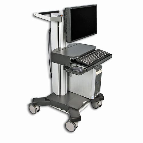 可调高度电脑推车 - SynergyCart® series - Extron / Knurr - 带抽屉