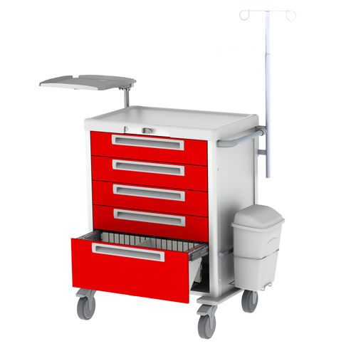 急救推车 - CRT-M39-84444 - Pegasus Medical Concepts - 手术 / 医用 / 医院用