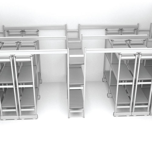 模块化存储架 - SALUS HIGH DENSITY SHELVING - Pegasus Medical Concepts - 铝制 / 高密度