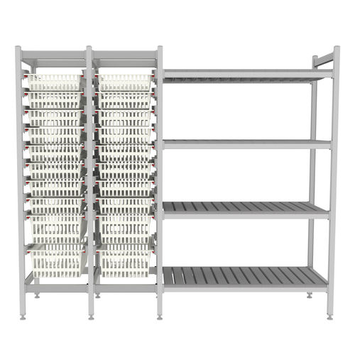 模块化搁板货架 - TOP SALUS + SHELVES AND BASKETS - Pegasus Medical Concepts - 用于容器 / 用于篮筐 / 药房