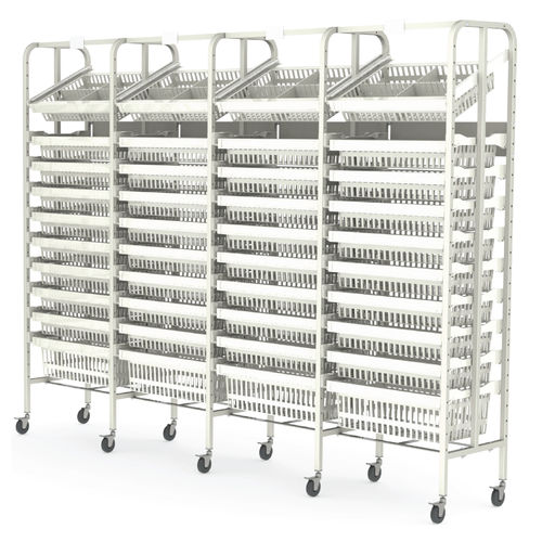模块化存储架 - Rack System UUUU - Pegasus Medical Concepts - 带滑轮 / 高密度