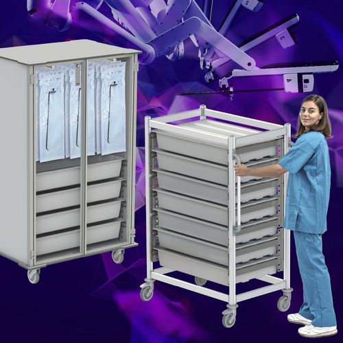 医院用推车 - Carts for Da Vinci Instruments - Pegasus Medical Concepts - 用于手术室 / 用于手术器械 / 设备用