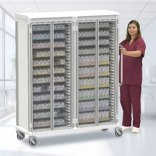 缝合手推车 - Two Columns ClearView - Pegasus Medical Concepts - 医用 / 手术 / 运输