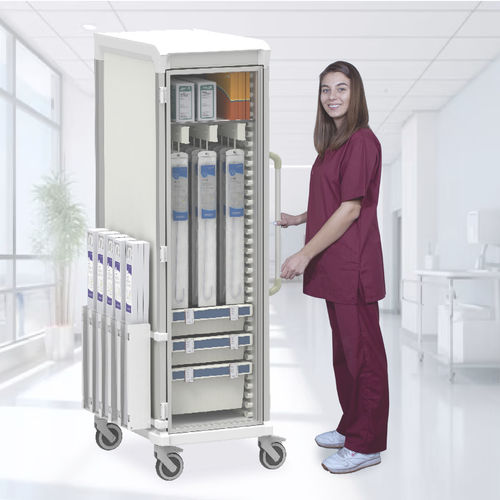 医用手推车 - Cath &amp; Supply - Pegasus Medical Concepts - 用于无菌物品 / 内窥镜 / 运输