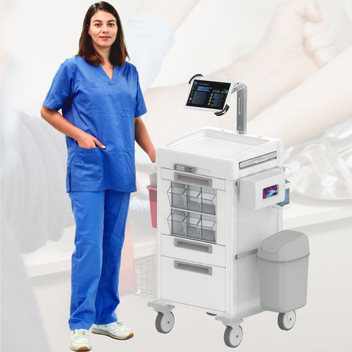 医用推车 - ECOLINE 40x40 Phlebotomy & Tablet - Pegasus Medical Concepts - 医院用 / 实验室 / 用于器械