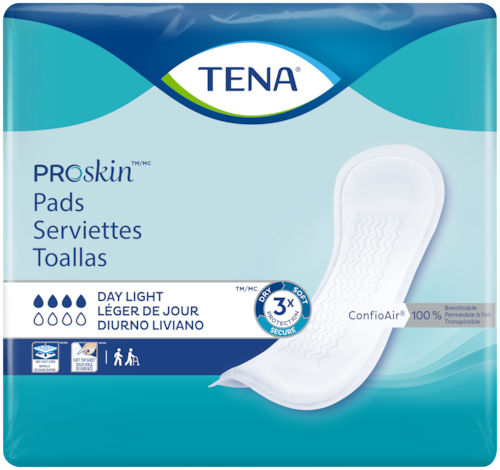 女性卫生巾 - PROSKIN DAY LIGHT - TENA - 呼吸 / 14盒