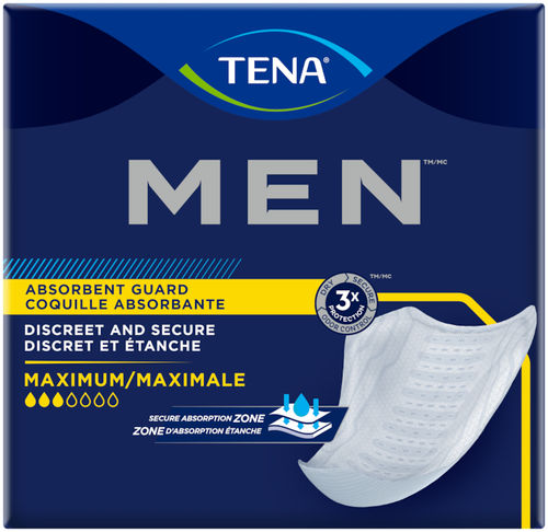男性卫生巾 - Men™ Maximum Guard - TENA - 20盒 / 每盒48