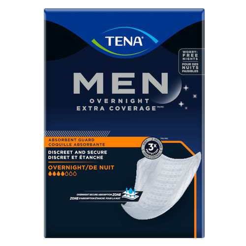男性卫生巾 - Men™ Overnight Extra Coverage Guard - TENA - 16盒