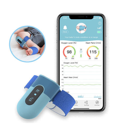 腕部脉搏血氧仪 - BabyO2 - Shenzhen Viatom Technology Co., Ltd. - 医用 / 居家护理 / 儿科