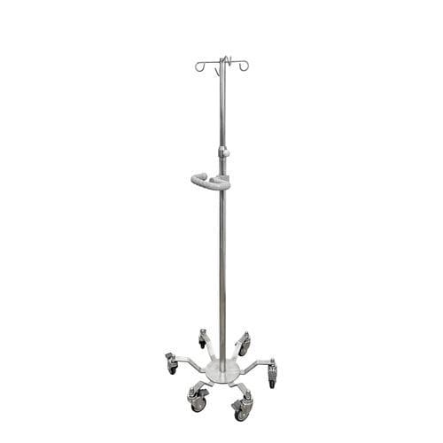 带滑轮输液架 - BIHR125F - BiHealthcare - 4 个钩子 / 伸缩