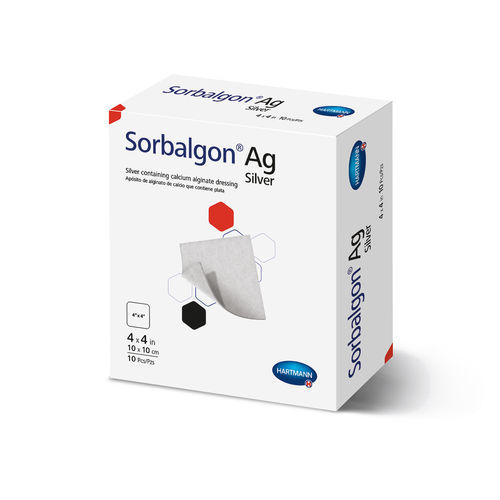 藻酸盐伤口敷布 - Sorbalgon® Ag - Hartmann - 无菌 / 吸水 / 抗菌