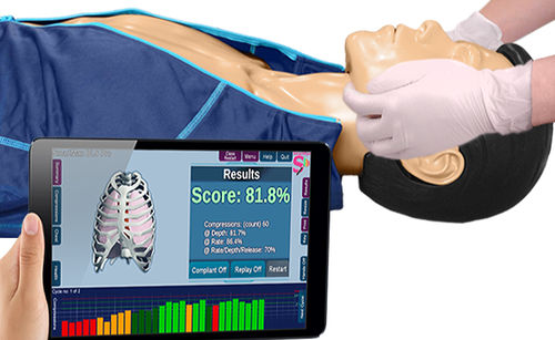 一般护理医学教学模型 - BLS Pro - SmartMan - 心肺复苏CPR / 躯干 / 带电动操控台