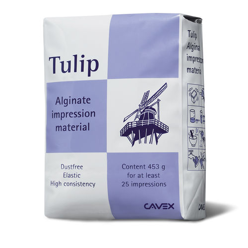 藻酸盐牙科材料 -  Tulip Alginate - Cavex Holland BV - 用于印模托盘