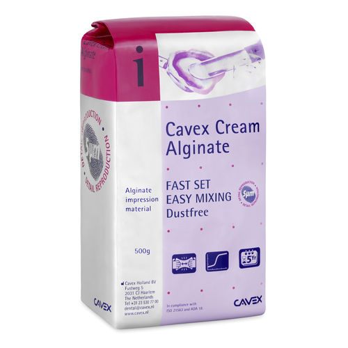 藻酸盐牙科材料 - Cream Alginate - Cavex Holland BV - 用于印模托盘