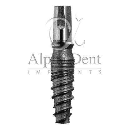 锥形牙齿植入物 - Integral - Alpha Dent Implants - 钛 / 外部 / 一件式