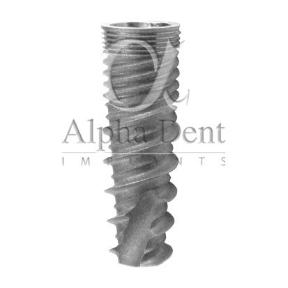 锥形牙齿植入物 - Active Conus - Alpha Dent Implants - 钛 / 内部