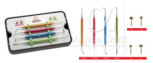 上颌窦底提升器械套件 - OHS series - Alpha Dent Implants