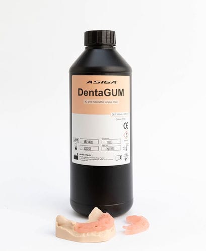 树脂材质牙科材料 - DentaGUM - ASIGA - 用于3D打印 / 牙龈 / 液体