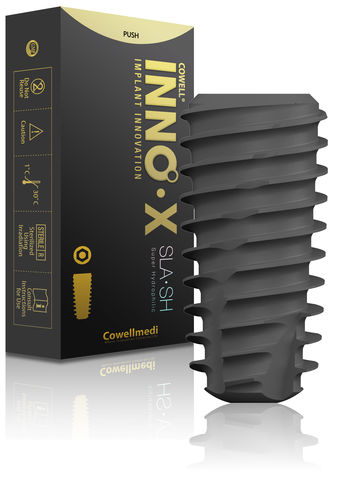 圆柱形牙齿植入物 - INNO X - Cowellmedi - 钛 / 直线型