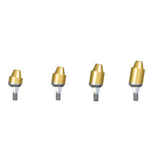 金属种植体基台 - EMA series - Dentin Implants Technologies LTD - 内部 / 角形 / 多单元斜面