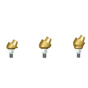 金属种植体基台 - AMU-3001-M  - Dentin Implants Technologies LTD - 内部 / 角形 / 多单元斜面