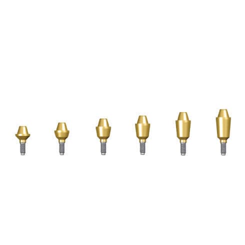 金属种植体基台 - EMU series  - Dentin Implants Technologies LTD - 内部 / 直线型 / 多组件