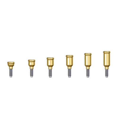 金属种植体基台 - WCM series - Dentin Implants Technologies LTD - 内部 / 直线型 / 螺杆