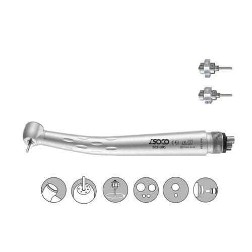 牙科涡轮机 - G03 series - SOCO Precision Instrument Co., Ltd. - 空气 / 有按钮 / 钛