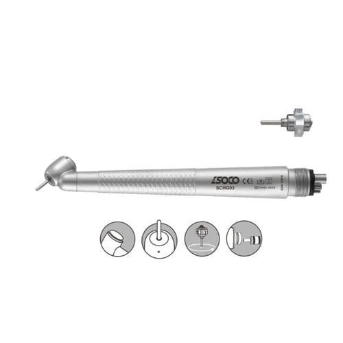 牙科涡轮机 - G04-DSP - SOCO Precision Instrument Co., Ltd. - 空气 / 45° / 有按钮