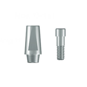 钛种植体基台 - SEOA xx0xN series - UFIT IMPLANT - 内部 / 直线型 / 骨水泥固定