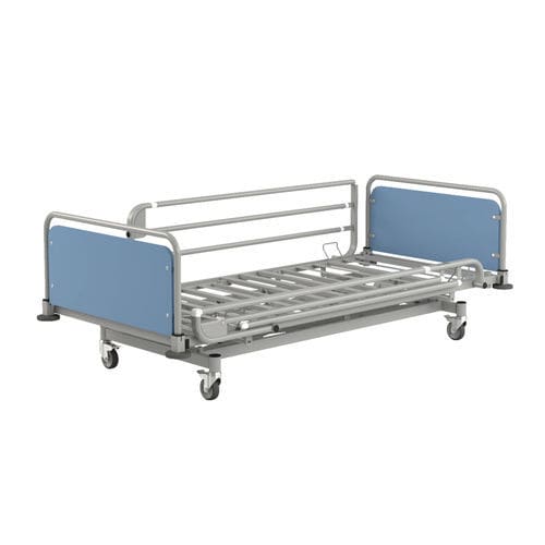 医院病床 - LEO MED - Reha-Bed - 电动 / 反特伦德伦伯卧位 / 带滑轮