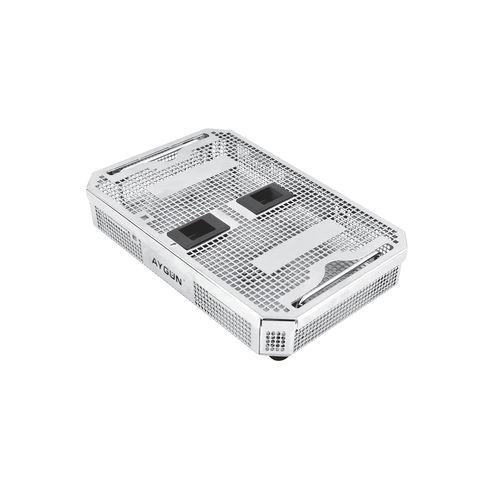 器械消毒篮 - Dental Size Basket - Aygun Surgical Instruments - 不锈钢 / 带孔
