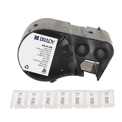 管标签卷 - M4C-375-499 - Brady EMEA - 用于瓶子