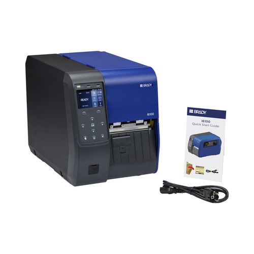 实验室贴标签机 - I6100-300-UK-BWS - Brady EMEA - 电动 / 条形码标签 / 用于条形码标签