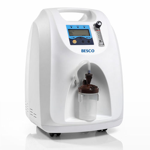 医用氧气浓缩器 - BES-OC18 - Besco Medical - 带滑轮 / 持续流量