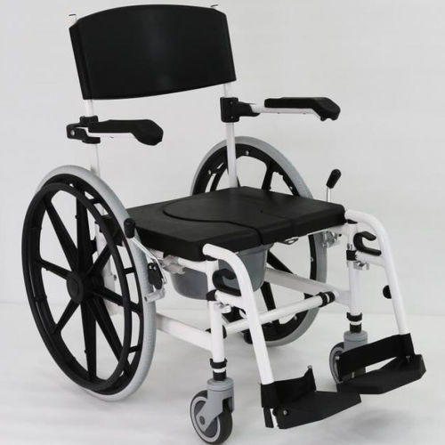 带扶手座厕椅 - BES-BS040d - Besco Medical - 带轮 / 带脚凳