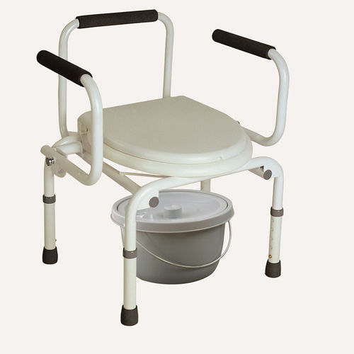 带扶手座厕椅 - BES-BS032 - Besco Medical - 带桶 / 可调高度