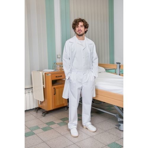 男式医用防护服 - 02-000922 - TIMO - 棉棉质 / 白色