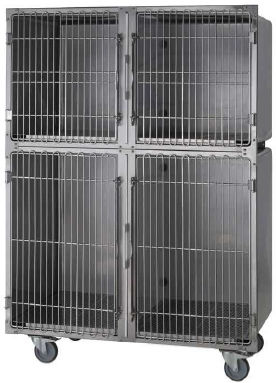 4格动物笼具 - Foschi - 密闭 / 用于猫 / 犬用