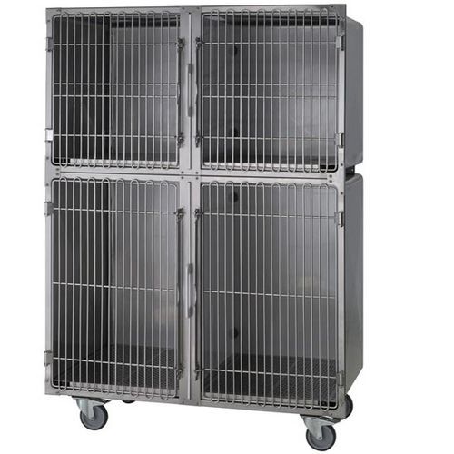 模块化动物笼具 - Foschi - 带滑轮 / PVC / 4 模块