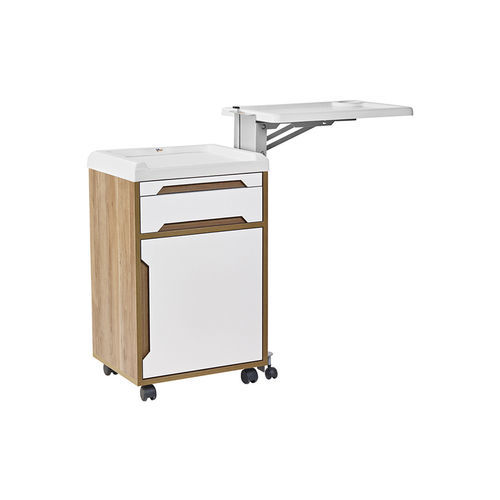 带滑轮床头柜 - VLT-470 - Vallitech Móveis Hospitalares - 模块化 / 带有床边桌 / 分区