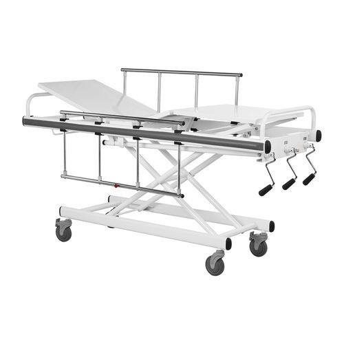 病人转移担架车 - VLT-311 - Vallitech Móveis Hospitalares - 手动 / 可调高度 / 不锈钢