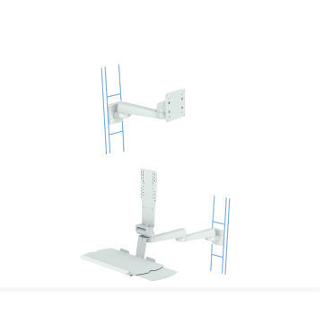 关节型医用设备支架 - rm-port - ALPHATRON MEDICAL GmbH - 倾斜 / 高度可调节 / 用于监测仪
