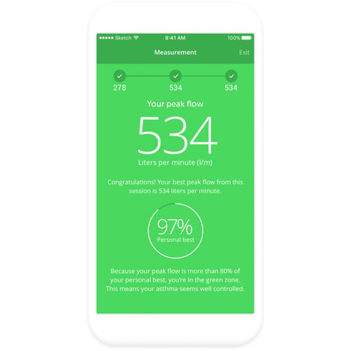 监护iOS应用程序 - BreatheSmart® - Cohero Health - 控制 / 记录 / 医用