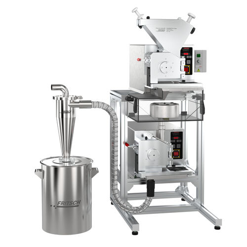 刀式粉碎机 - PULVERISETTE 19 large/PULVERISETTE 19 - Fritsch - 旋风式 / 食品工业 / 带灰尘收集器