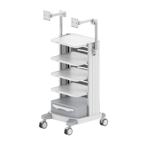 内窥镜手推车 - 1.4M-TR900-14-XX - Coriton Instrument Co., Ltd. - 医用 / 铝制 / 1 屉式