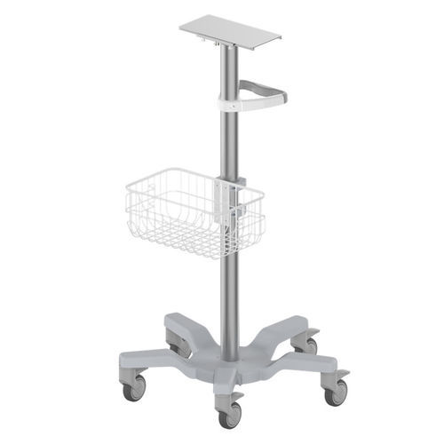 医用屏幕推车 - RS011 - Coriton Instrument Co., Ltd. - 铝制 / 带篮子