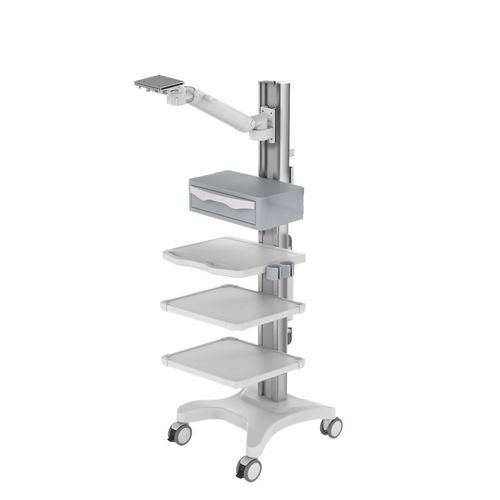 PC面板电脑推车 - TR800-200-XX - Coriton Instrument Co., Ltd. - 床边护理 / 带抽屉 / 可调高度